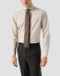 Eton Micro Check Organic Cotton Fine Twill Overhemd Beige