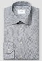 Eton Micro Pattern Medallion Motif Signature Twill Overhemd Blauw