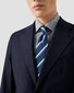 Eton Micro Pattern Medallion Motif Signature Twill Overhemd Blauw