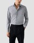 Eton Micro Pattern Medallion Motif Signature Twill Overhemd Blauw