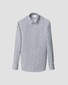 Eton Micro Pattern Medallion Motif Signature Twill Overhemd Blauw