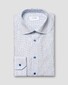 Eton Micro Pattern Signature Poplin Overhemd Blauw