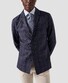 Eton Micro Pattern Signature Poplin Overhemd Blauw