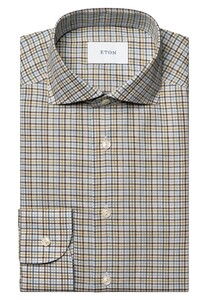 Eton Multi Check Signature Flannel Shirt Overhemd Multicolor