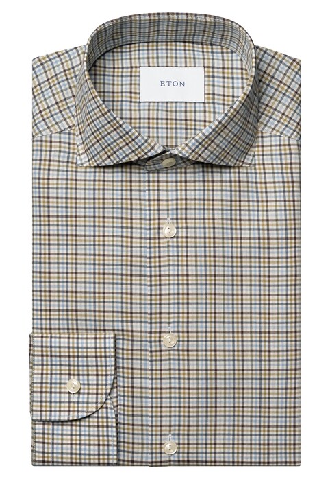 Eton Multi Check Signature Flannel Shirt Overhemd Multicolor