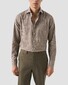 Eton Multi Check Soft Signatue Flanel Overhemd Bruin