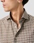 Eton Multi Check Soft Signatue Flanel Overhemd Bruin