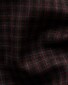 Eton Multi Check Ultra-Soft Luxury Super 120s Merino Wool Overhemd Donker Rood