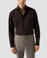 Eton Multi Check Ultra-Soft Luxury Super 120s Merino Wool Overhemd Donker Rood