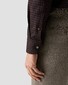 Eton Multi Check Ultra-Soft Luxury Super 120s Merino Wool Overhemd Donker Rood