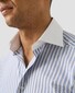 Eton Multi Micro Stripes Luxury Organic Supima Cotton 120 Twill Overhemd Blauw