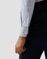 Eton Multi Micro Stripes Luxury Organic Supima Cotton 120 Twill Overhemd Blauw