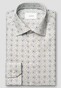 Eton Multi Tile Pattern Soft Touch Cotton Tencel Overhemd Lichtblauw-Multi