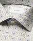 Eton Multi Tile Pattern Soft Touch Cotton Tencel Overhemd Lichtblauw-Multi