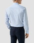 Eton Organic Cotton Fine Stripe Pattern Supima 120 Fine Poplin Overhemd Licht Blauw