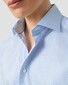 Eton Organic Cotton Fine Stripe Pattern Supima 120 Fine Poplin Overhemd Licht Blauw