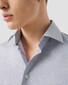 Eton Organic Cotton Fine Twill Mini Check Overhemd Licht Paars