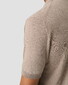 Eton Organic Cotton Luxury Striped Texture Polo Beige
