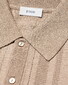 Eton Organic Cotton Luxury Striped Texture Polo Beige