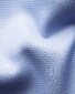 Eton Organic Cotton Rich Textured Twill Faux-Uni Fine Pattern Overhemd Licht Blauw