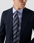 Eton Organic Cotton Rich Textured Twill Faux-Uni Fine Pattern Overhemd Licht Blauw