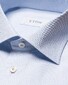 Eton Organic Cotton Signature Dobby Overhemd Licht Blauw
