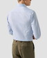 Eton Organic Cotton Signature Twill Paisley Contrast Details Overhemd Licht Blauw