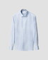 Eton Organic Cotton Signature Twill Paisley Contrast Details Overhemd Licht Blauw