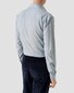 Eton Organic Supima Cotton Subtle Herringbone Flanel Overhemd Licht Blauw