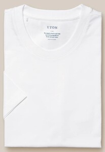 Eton Organic Supima Cotton Uni Single Jersey T-Shirt Wit