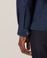 Eton Overshirt Cotton Wool Cashmere Donker Blauw