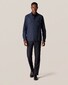 Eton Overshirt Cotton Wool Cashmere Donker Blauw