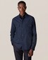 Eton Overshirt Cotton Wool Cashmere Donker Blauw