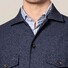 Eton Overshirt Cotton Wool Cashmere Donker Blauw