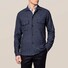 Eton Overshirt Cotton Wool Cashmere Donker Blauw