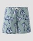 Eton Oversized Palm Tree Pattern Swim Short Groen