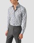 Eton Paisley Pattern Soft Touch Cotton Tencel Subtle Stretch Overhemd Blauw-Multi