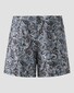 Eton Paisley Patterned Drawstring Swim Short Donker Blauw