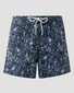 Eton Palm Design Drawstring Swim Short Donker Blauw