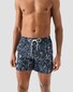 Eton Palm Design Drawstring Swim Short Donker Blauw