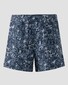 Eton Palm Design Drawstring Swim Short Donker Blauw