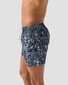 Eton Palm Design Drawstring Swim Short Donker Blauw