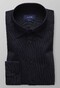 Eton Piqué Long Sleeve Poloshirt Overhemd Donker Blauw Melange