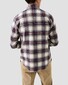 Eton Plaid Check Ultrasoft Feel Flanel Button-Down Overhemd Navy-Multi