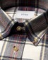 Eton Plaid Check Ultrasoft Feel Flanel Button-Down Overhemd Navy-Multi