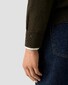 Eton Plain Knit Luxury Extrafine Merino Zip Collar Trui Donker Groen