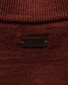 Eton Plain Knit Luxury Extrafine Merino Zip Collar Trui Donker Rood