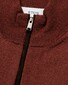 Eton Plain Knit Luxury Extrafine Merino Zip Collar Trui Donker Rood
