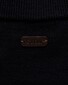 Eton Plain Knit Luxury Extrafine Merino Zip Collar Trui Navy