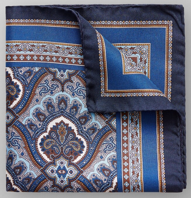 Eton Pochet Donker Blauw